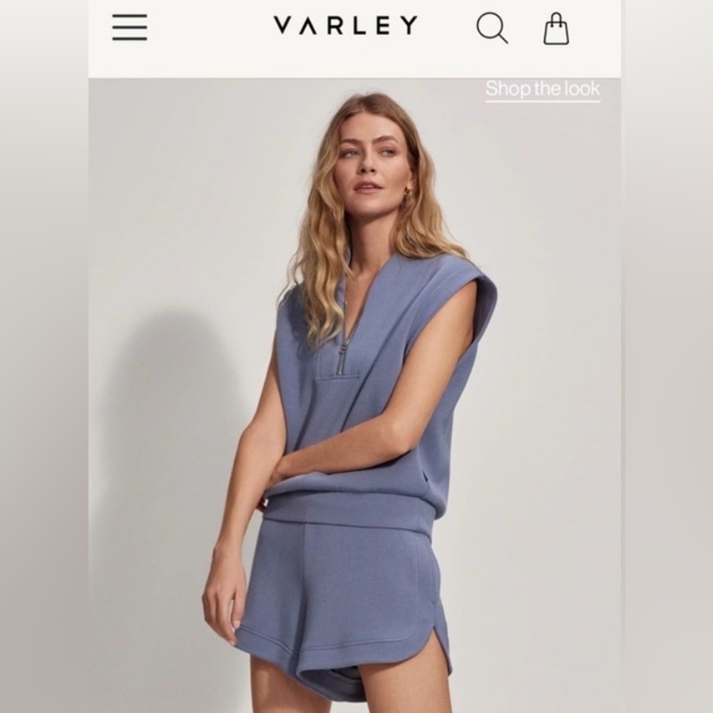 Varley Loretta Half Zip Sleeveless and Ollie High Rise Short